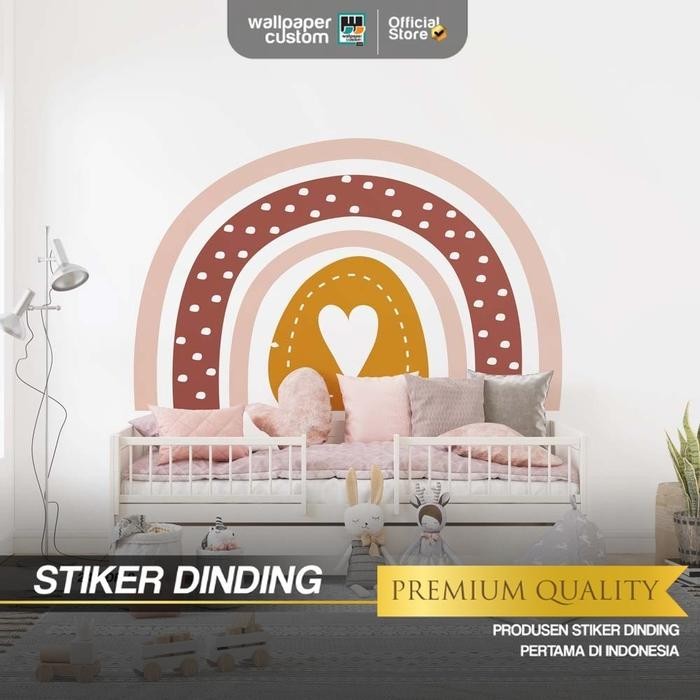Stiker Dinding - Stiker Dinding Kamar Anak - Stiker Dinding Motif Pelangi 1 - Stiker Dinding Gambar