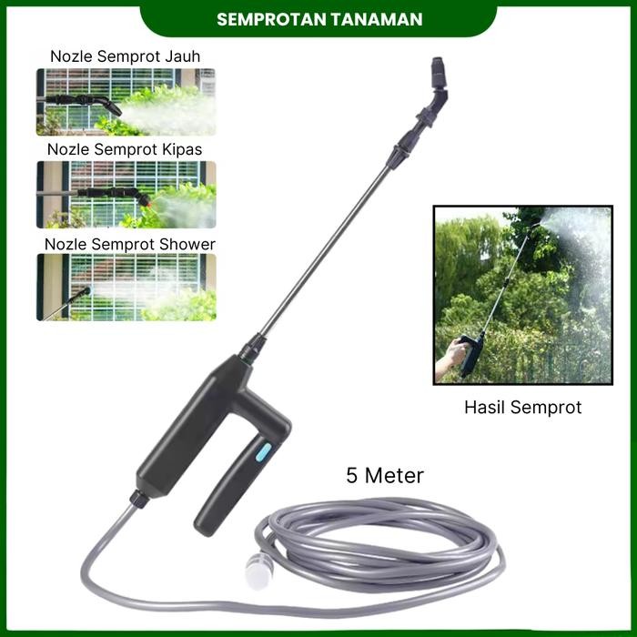 Semprotan Air Siram Tanaman Sprayer Elektrik Gagang Stik Semprot Air Tanpa Tangki Cordless Semprot