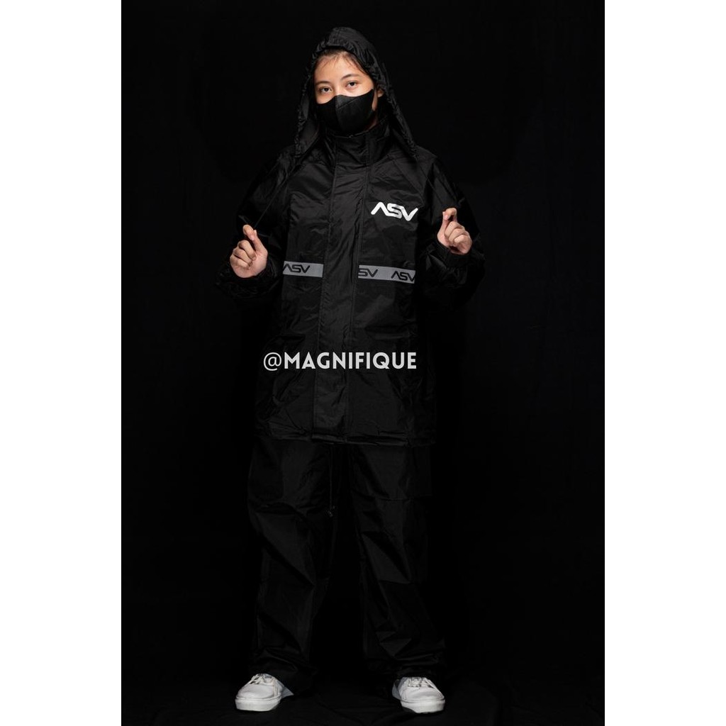 Jas Hujan Setelan Mantel Hujan ASV Parasut Anti Air