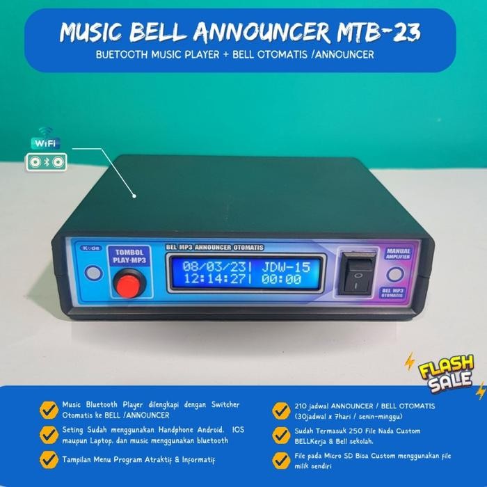 Bel sekolah serbaguna Bel Otomatis Sekolah Kantor Pabrik Suara Baru Wifi Bel Pabrik Visione