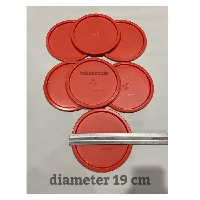 Tutup toples snack, krupuk mosaic canister Tupperware