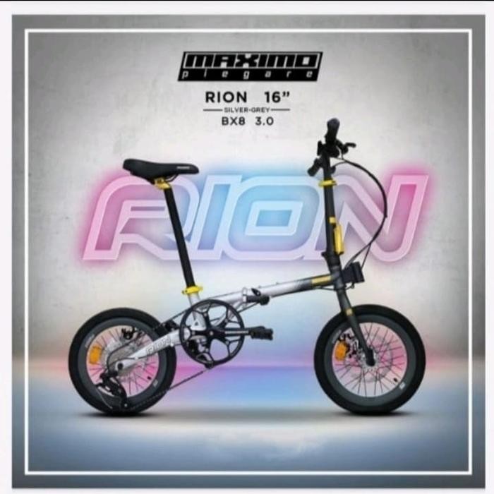 Sepeda Lipat Maximo Piegare Rion 8Speed 16 Inch