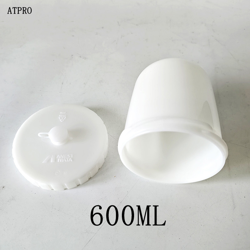 IMPORT Original ANEST IWATA Spray Gun Pot S27 WS400 W400 Spray Gun Plastic Tank 600 Ml upper Pot