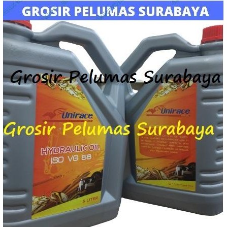 Murah UNIRACE Hydraulic oil iso vg 68 Oli Hidrolis hidrolik hydrolis hydrolik sae 10 Galon 5L 5