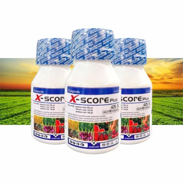 PROMO [3 GRATIS 1] X-SCORE 425 SC - FUNGISIDA AZOKSISTROBIN DIFENOKONAZOL PIRAKLOSTROBIN