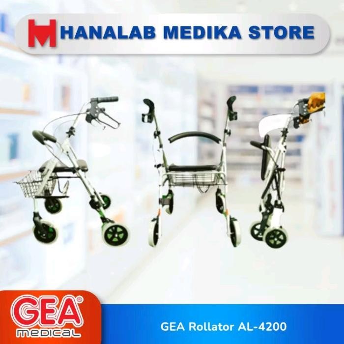 Ready GEA Rollator AL-4200 Alat Bantu Jalan Rollator