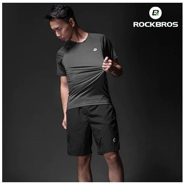 ohxi- Rockbros Kaos Sepeda Kaos Olahraga Kaos Touring Dry Fit Quick Dry