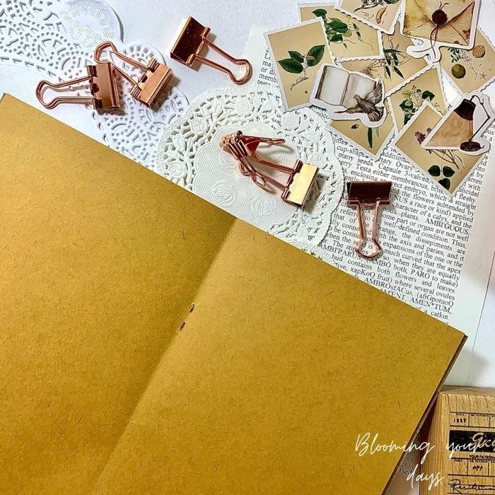 Buku Tulis Polos Cover Coklat Plain Notebook Journal Journaling Diari Vintage