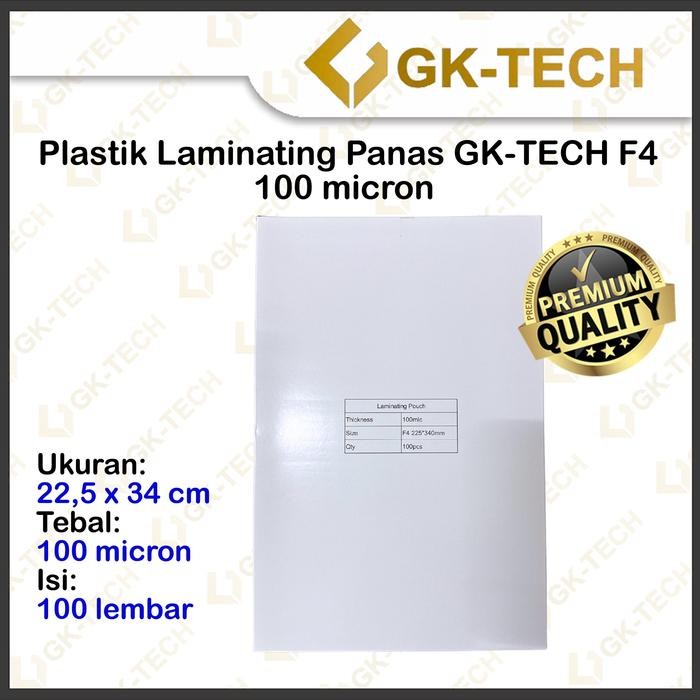 Ready Plastik Laminating Laminasi Panas GK-Tech / Hombo / F4 / A4 / A3