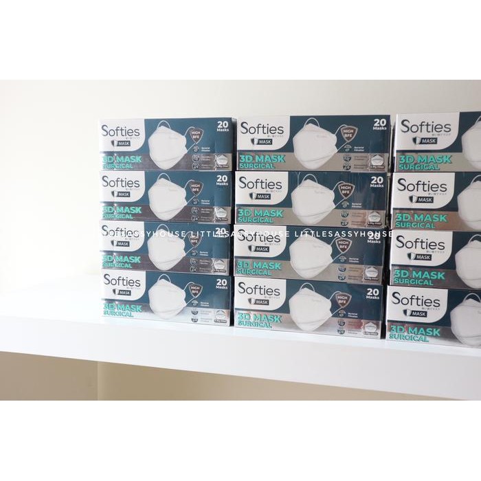 New SOFTIES SURGICAL MASK 3D 4ply - MASKER MEDIS SOFTIES