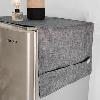 TUTUP KULKAS DENIM POLOS TUTUP KULKAS POLOS AESTHETIC PENUTUP KULKAS LEMARI ES SIMPLE