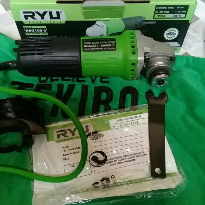 Mesin Gerinda Tangan 4" Ryu Rsg100-3 Mesin Gerinda Listrik
