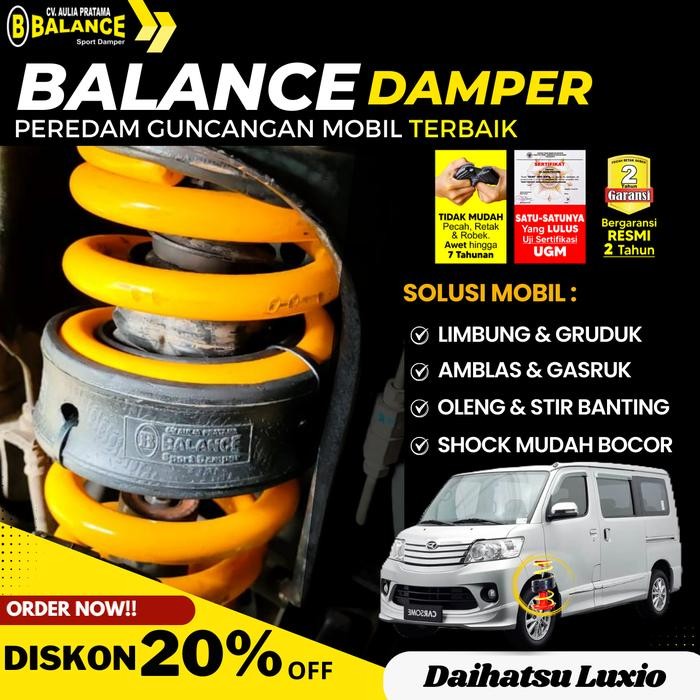Balance Peredam Guncangan Mobil 2 Dan 3,5 Untuk Luxio 16
