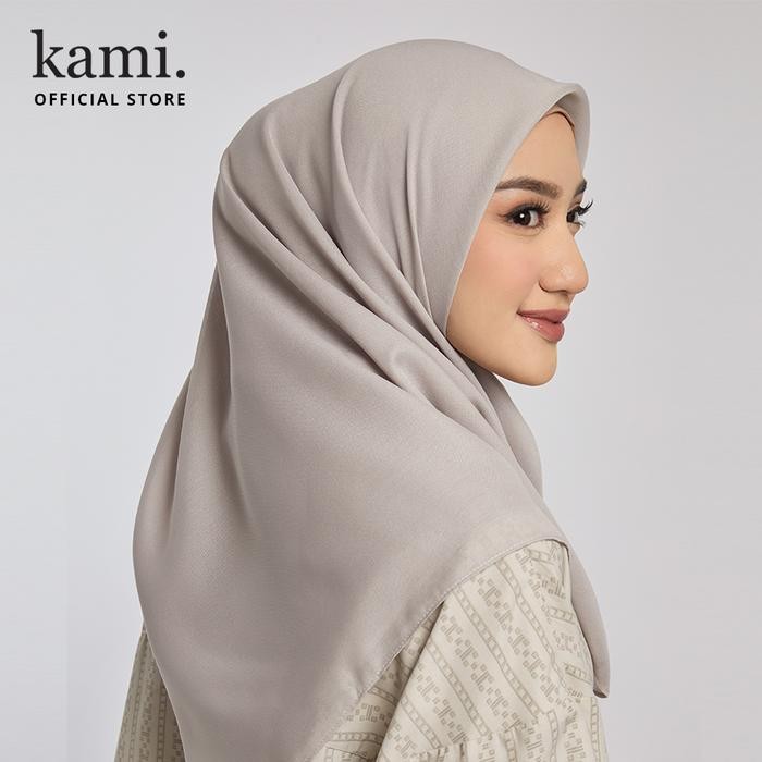 d6fs- Kami Light Voile Scarf Plain Cotton Blend Wanita Katun Kerudung Muslim Square