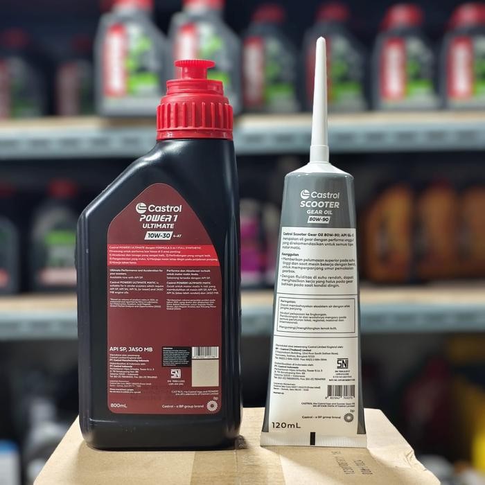 ys7r- Oli Matic Castrol Power1 Ultimate Scooter 10W30 4T 100% Synthetic 0.8L