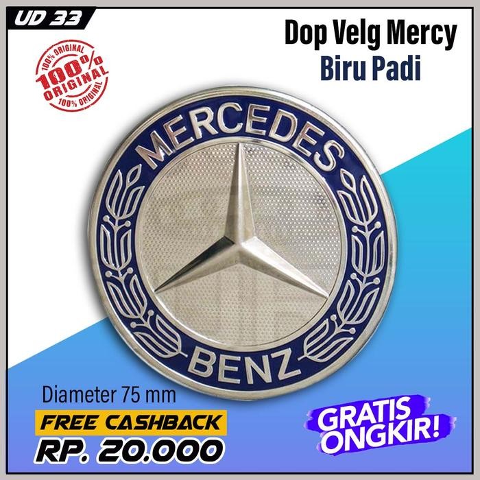 Tutup velg / Dop velg warna biru Mercy