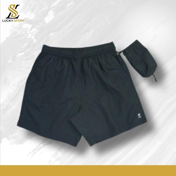 RunRun- Celana Pendek Basic Short Celana Olah Raga Parasut Lari Running Gym Santai Pria Wanita