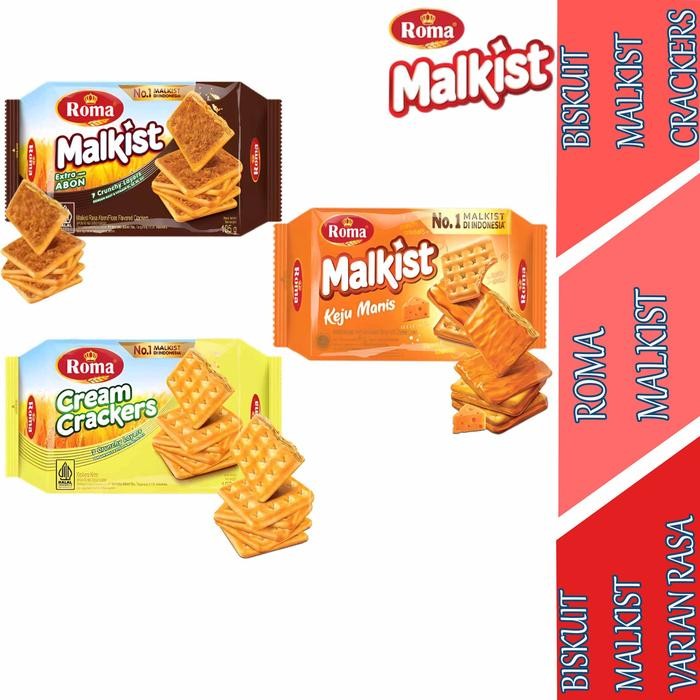 ORIGINAL CRACKERS- ROMA MALKIST 3 VARIAN RASA- BISKUIT MALKIST