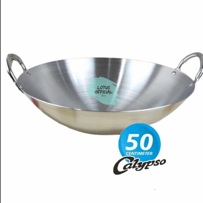 50cm Calypso Kuali Wajan Penggorengan Stainless Steel Ukuran 50cm