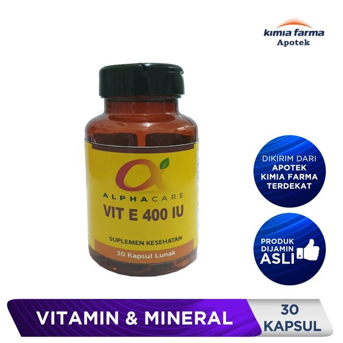 eoug- Alphacare Vit E 400 Iu 30 Kapsul / Vitamin E / Kimia Farma