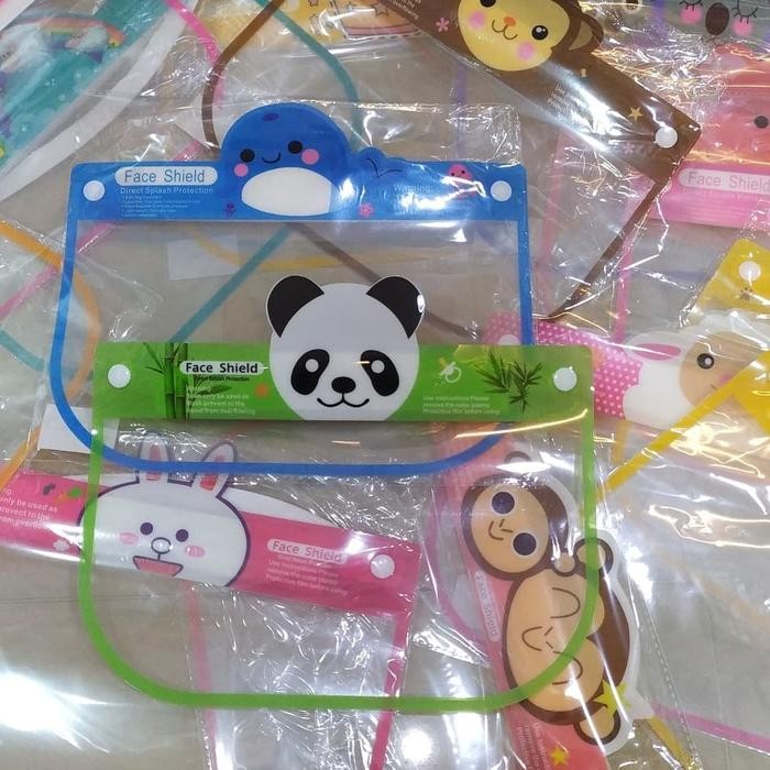 SIAPKIRIM FACE SHIELD - FACE SHIELD ANAK - FACE SHIELD ANAK BERKARAKTER READY STOCK