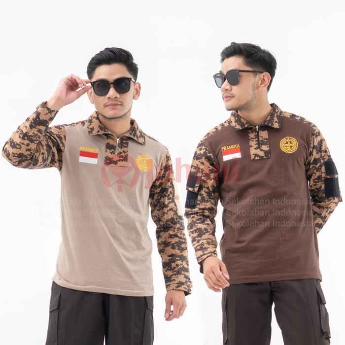 ORIGINAL Baju BDU Pramuka Loreng - Baju Pramuka Lapangan - Kaos Pramuka - Seragam Pramuka Lapangan