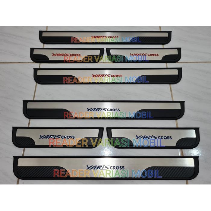 Ready Sill Plate Sillplate Samping Side Scuff Plate YARIS CROSS Exclusive