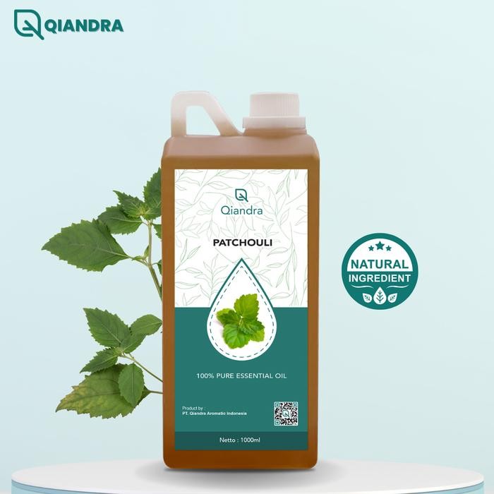 Qiandra Patchouli Essential Oil 1000ml / Minyak Nilam Murni 1 Liter