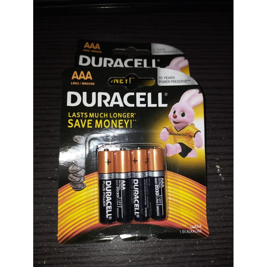 luqd- Baterai Batre Duracell Aaa Alkaline Duracell Aaa Isi 4Pcs