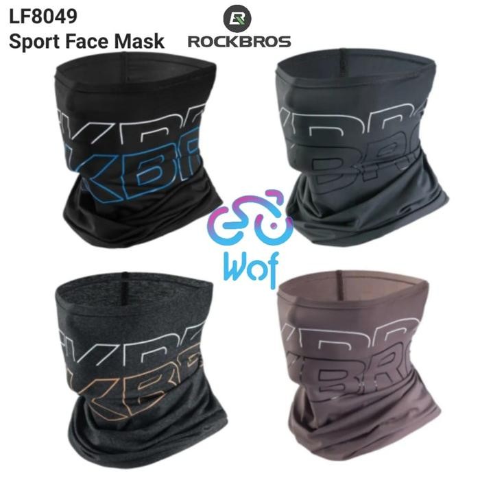 KOMPLIT ROCKBROS Masker Pelindung Wajah Balaclava Slayer Silk Anti UV LF8049