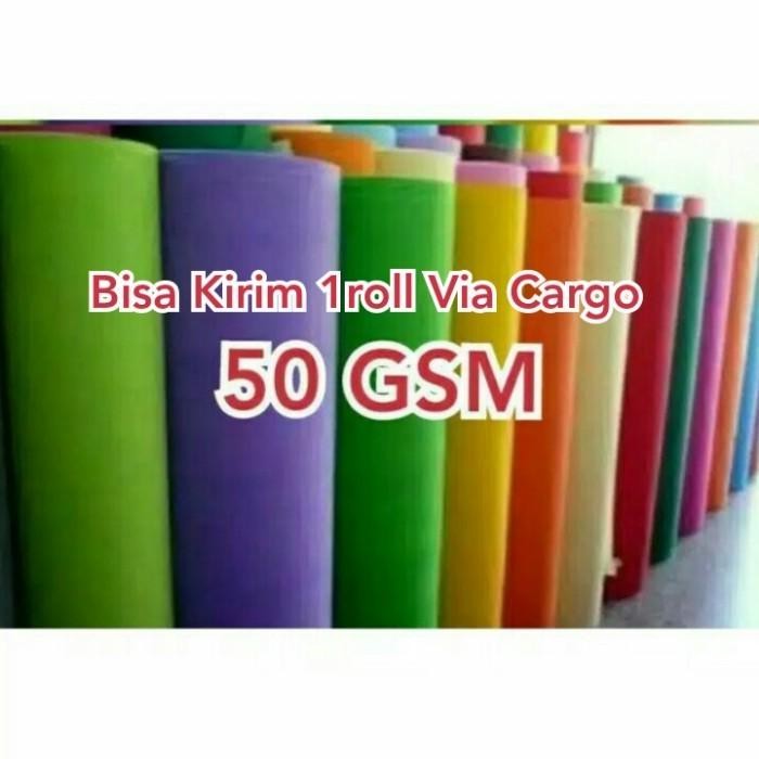 Bisa Gosend Bahan Kain Spunbond Spondbon Spoundbond Pur Roll 50Gsm 1Roll