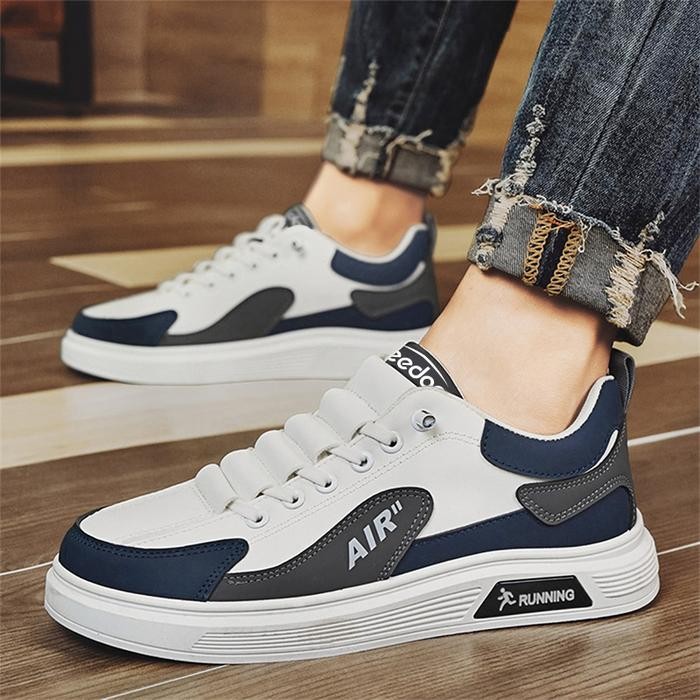 rwci- Leedoo Sepatu Sneakers Pria Casual Sneakers Running Sport Shoes Sepatu Tali Fashion