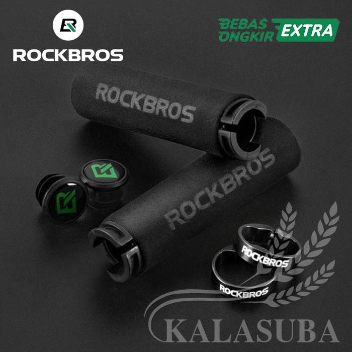 Wimcycle United - Rockbros Bt1001 Handgrip Stang Sepeda Lock Sponge Shock Absorbing