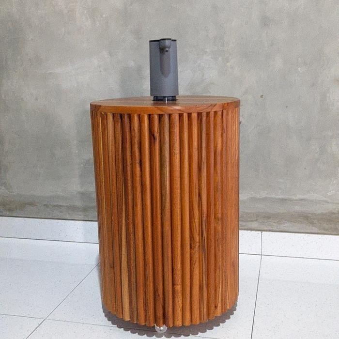 TERLARIS Meja galon dispenser kaki roda Meja nakas galon jap kaki roda READY STOCK