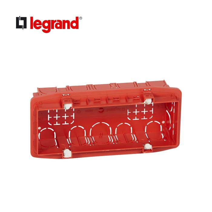 2v9e- Legrand Flush Mounting Box Mosaic 3 Gang 6 Mod - 089250
