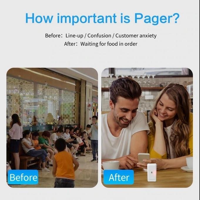 Mesin Antrian Restoran - Retekess TD157 - 1 Mesin 16 Pager