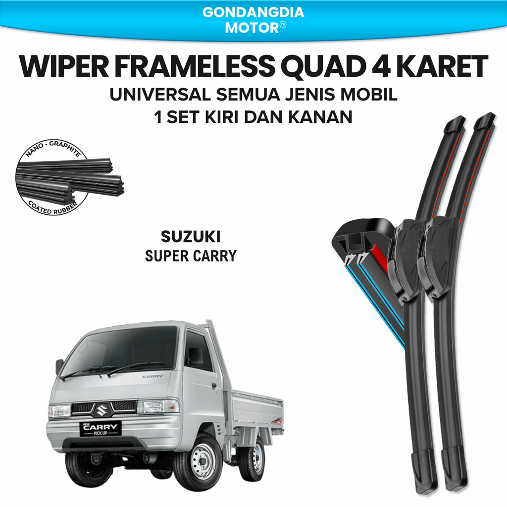 Wiper Suzuki Super Carry Quad Kaca Depan Mobil