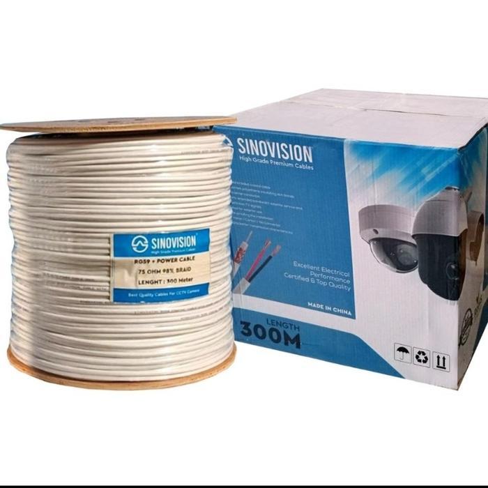 NEW PROMO KABEL RG59 + POWER CCTV UTK KAMERA CCTV 1ROLL 300M