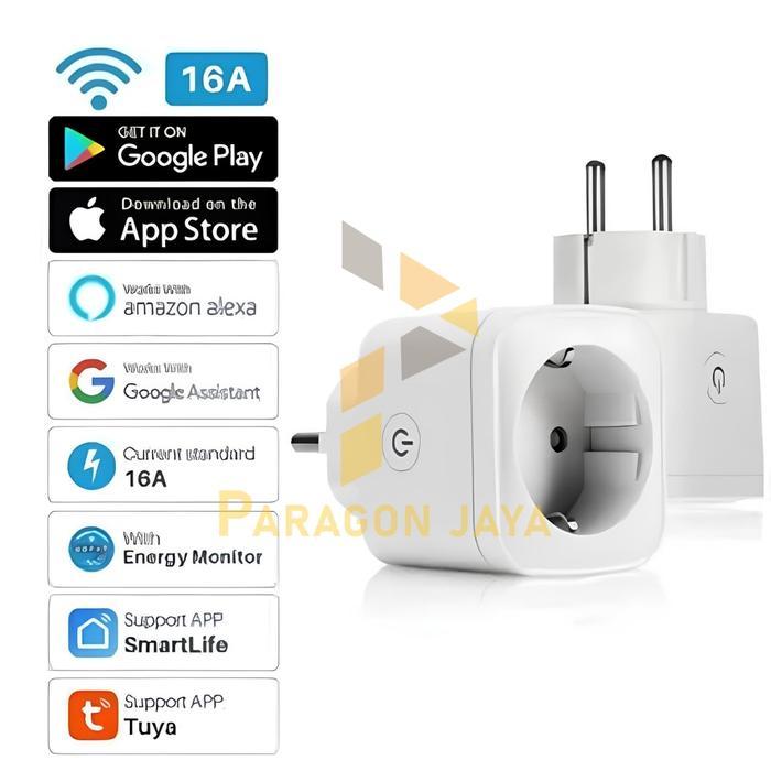 SMART PLUG WIFI WIRELESS COLOKAN - IOT SMART HOME COLOKAN STEKER