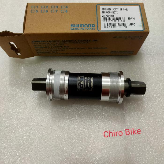 Baru Bb Kotak Bottom Bracket Shimano Un300 127 Sepeda Mtb Balap 127Mm
