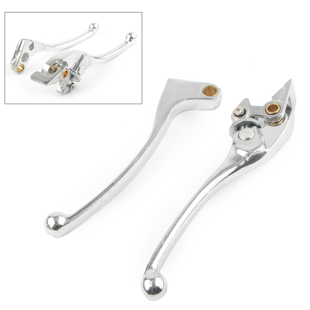 MOTORBIKE BRAKE CLUTCH HANDLE LEVER FOR HONDA CBR600 CBR900 CB400SF CB400 VTR250 VFR400 CHROME 2PCS