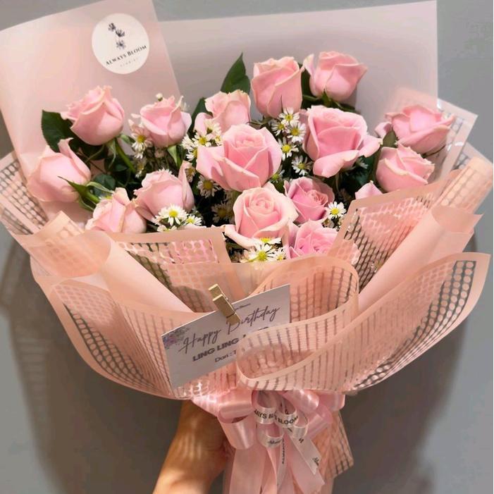Buket Bunga Wisuda Kado Hadiah Flower Bouquet Valentine Ulang Tahun Anniversary Pembukaan Toko Murah