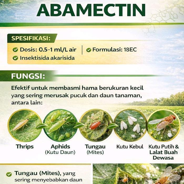 Promo Bahan aktif Abamectin bening dalam formulasi EC Terlaris