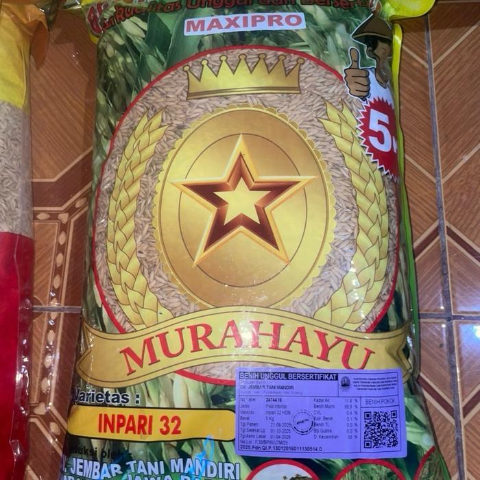 Promo Benih padi INPARI 32 MAXIPRO 5KG ASLI SUBANG Terlaris