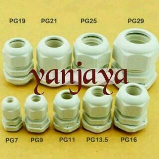 KABEL GLAND PG-25 PUTIH&HITAM/GLAND KABEL PVC