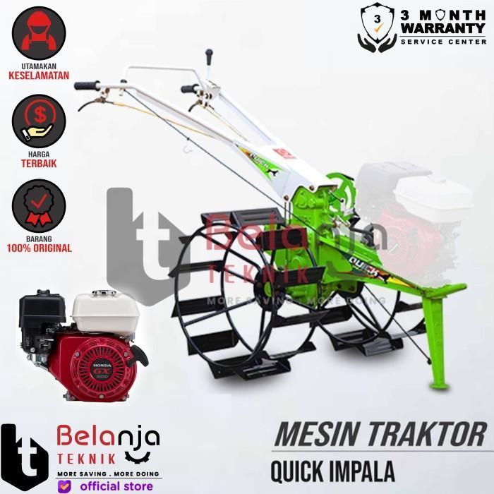 QUICK IMPALA TRAKTOR BAJAK SAWAH LAHAN + ENGINE HONDA GX 270 THAILAND