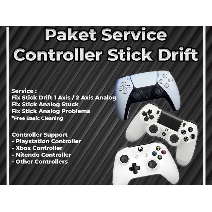 Service Controller Ps4 Ps5, Xbox, Nitendo, Gamesir, Stick Drift Controller Rusak, Analog Gerak