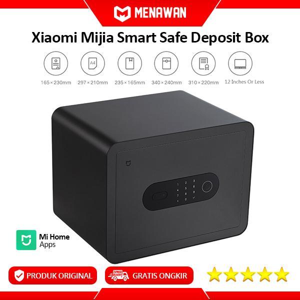Termurah Xiaomi Mijia Smart Safe Deposit Box Fingerprint Safety Box Brankas