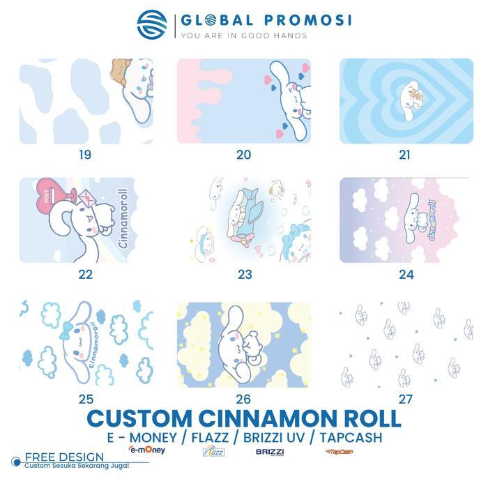 Flash Sale Emoney Etoll Mandiri Custom Cetak Uv Print Cinnamon Roll Original