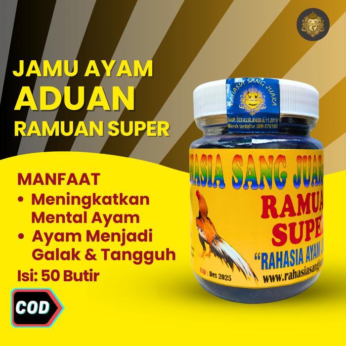 Jamu Ayam Aduan Ramuan Super Meningkatkan Mental Ayam Tambah Galah Dan Tangguh